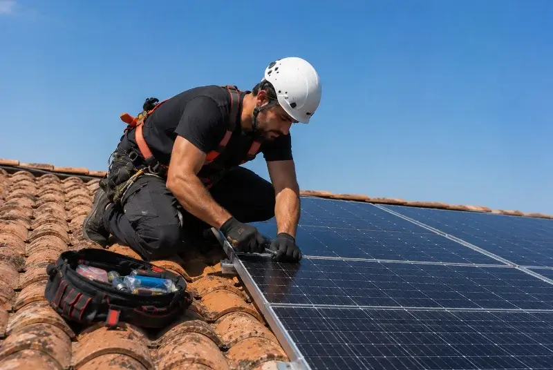 Maintenance et monitoring de panneaux solaires à Saillagouse